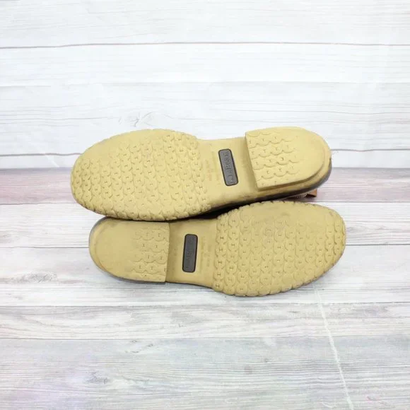 LL Bean Brown Leather Lace Up Unlined Waterproof Duck Boots Size 12 Medium - Picture 8 of 8